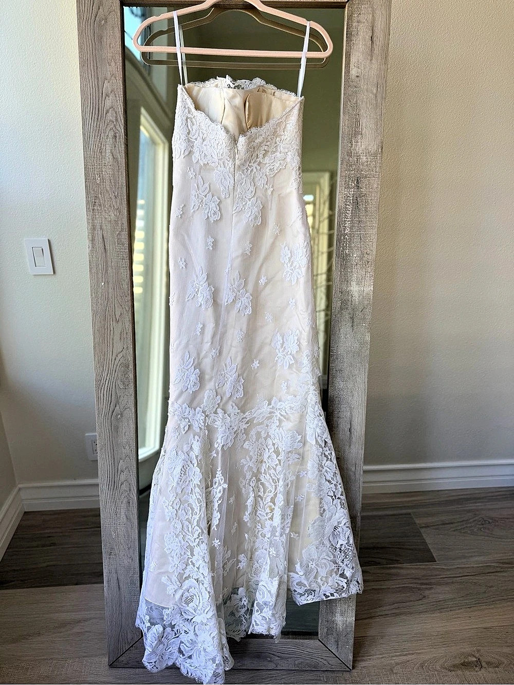 One-of-a-Kind Custom $10,000 Celeste Beverly Hills Italian Lace Wedding Gown